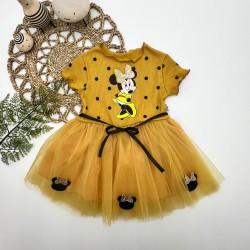 2-3-4 Yaş Puantiyeli Mickey Baskılı Kurdela Kuşaklı Astarlı Kız Bebek Tütü Elbisesi 2-3-4 Yaş Puantiyeli Mickey Baskılı Kurdela Kuşaklı Astarlı Kız Bebek Tütü Elbisesi