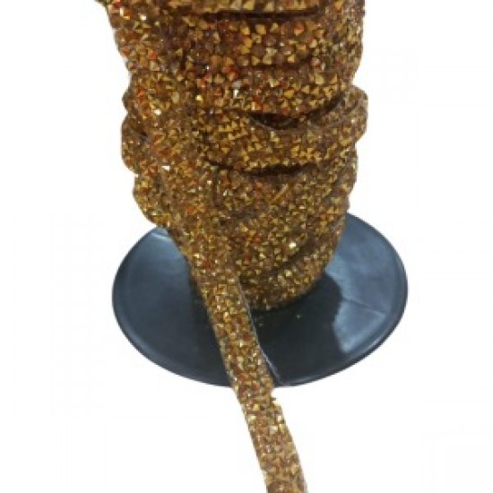 Silikonlu Yapıştırma Taş 1 Cm Gold 10 Metre