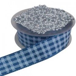 Tafta Ekoseli Kurdele 25 Mm İndigo 1 Metre Tafta Ekoseli Kurdele 25 Mm İndigo 1 Metre