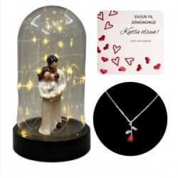 Fanus Teraryum Aile Kolye Hediyeli