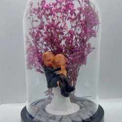 Teraryum Fanus Evlilik Yıldönümü Hediyesi Gelin Damat Temalı Teraryum Fanus Evlilik Yıldönümü Hediyesi Gelin Damat Temalı