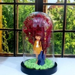 Teraryum Fanus Yeni İş Hediyesi İş Kadını Temalı Teraryum Fanus Yeni İş Hediyesi İş Kadını Temalı