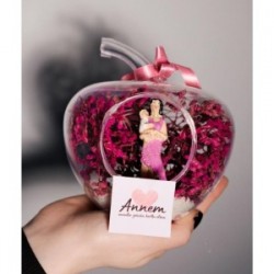 Teraryum Mini Elma Bebek Tutan Anne Temalı Hediye Teraryum Mini Elma Bebek Tutan Anne Temalı Hediye
