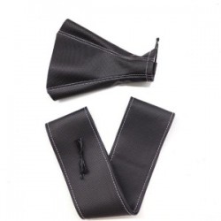 Tüm Araçlara Uyumlu Direksiyon Kılıfı Ve Vites Körüğü Siyah Vinil Gri Tüm Araçlara Uyumlu Direksiyon Kılıfı Ve Vites Körüğü Siyah Vinil Gri