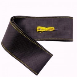 Tüm Araçlara Uyumlu Vinil Direksiyon Kılıfı, Dikmeli Sarı Dikişli Tüm Araçlara Uyumlu Vinil Direksiyon Kılıfı, Dikmeli Sarı Dikişli