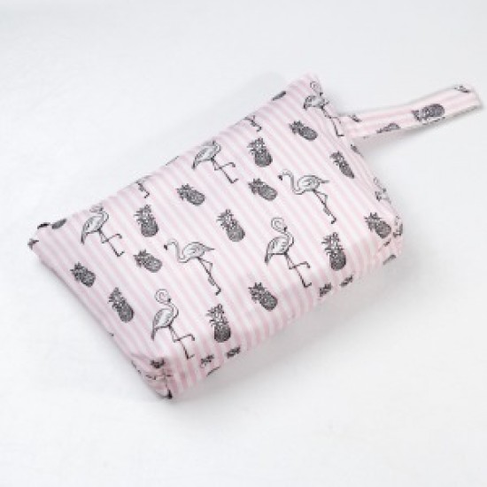 Makyaj Çantası Ve Çok Amaçlı El Çantası Flamingo Desenli