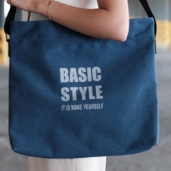 Kanvas Çapraz Askılı Tote Çanta Lacivert Kanvas Çapraz Askılı Tote Çanta Lacivert