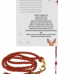 Namaz Tesbihi Vavlı 99lu Cam İncili İsmi Azam Dua Kartı İle Fuşya Renk Hediyelik Namaz Tesbihi Vavlı 99lu Cam İncili İsmi Azam Dua Kartı İle Fuşya Renk Hediyelik