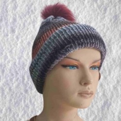 El Örgüsü Doğal Yün Ve Akrilik Karışımlı Sıcacık Kış Beresi Gri Karışık Renk El Örgüsü Doğal Yün Ve Akrilik Karışımlı Sıcacık Kış Beresi Gri Karışık Renk