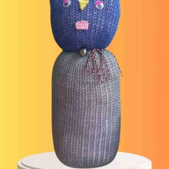 Tıkırık Örgü Yastık Uyku Ve Oyun Arkadaşı Cingöz - 35 Cm