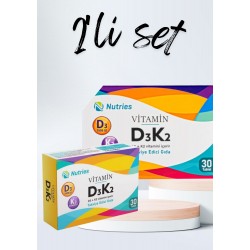 D3k2 Vitamin Takviyesi 30 Tablet – 2’li Avantaj Paketi D3k2 Vitamin Takviyesi 30 Tablet – 2’li Avantaj Paketi