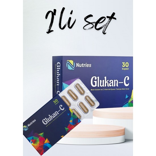 Glukan-c Bağışıklık Destek Takviyesi 30 Kapsül – 2’li Avantaj Paketi