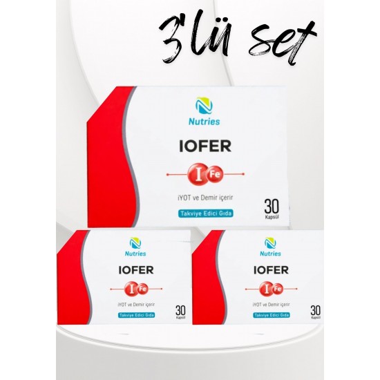Iofer Demir Takviyesi 30 Kapsül – 3’lü Ekonomik Set