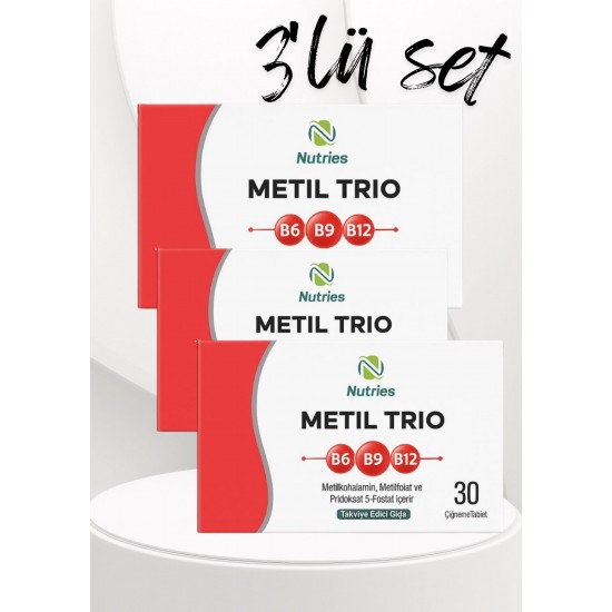 Metil B12 Çiğneme Tableti – 3’lü Ekonomik Set
