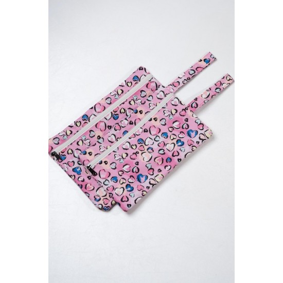 Islak/kuru Kirli Temiz Kıyafet, Mayo, Bebek Çamaşır Çantası - Sıvı Geçirmez Kalpli