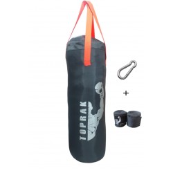 Boks Torbası Eldiven Ve Karabina Hediyeli İçi Dolu 50x20 Cm Füme Boks Torbası Eldiven Ve Karabina Hediyeli İçi Dolu 50x20 Cm Füme