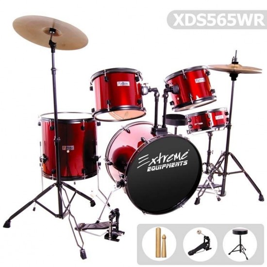 Bateri Davul Seti Kırmızı XDS565WR Bateri Davul Seti Kırmızı XDS565WR
