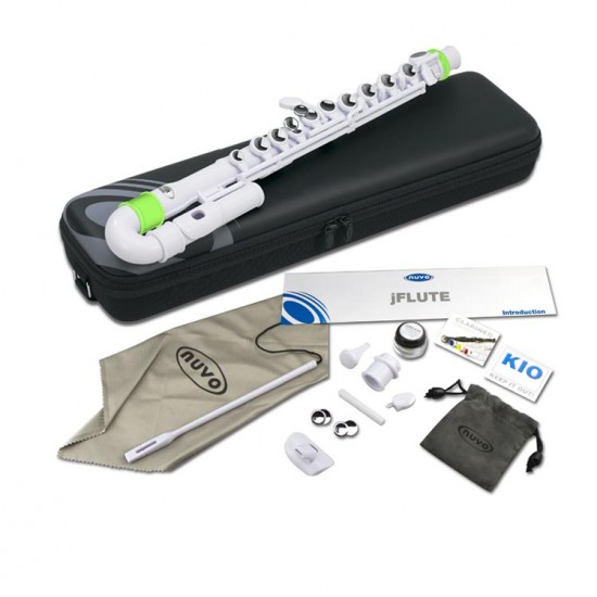 Yan Flüt Nuvo JFlüt Nuvo Beyaz/Yeşil NV-N200JFGN Yan Flüt Nuvo JFlüt Nuvo Beyaz/Yeşil NV-N200JFGN