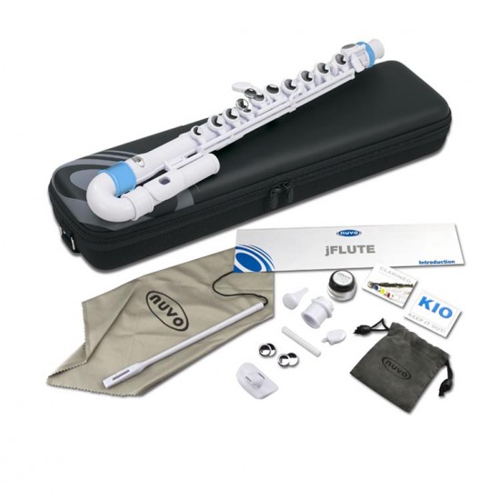 Yan Flüt Nuvo JFlüt Nuvo Beyaz/Mavi NV-N200JFBL Yan Flüt Nuvo JFlüt Nuvo Beyaz/Mavi NV-N200JFBL