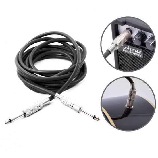 Kablo Jak Fişli Pro 5 Metre Siyah KJF5BK Kablo Jak Fişli Pro 5 Metre Siyah KJF5BK