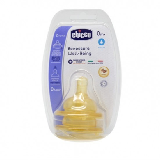 Chicco Biberon Emziği 0ay+2li Normal Akış Kauçuk