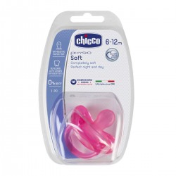 Chicco Physio Soft Silikon Emzik 12 Ay Pembe Chicco Physio Soft Silikon Emzik 12 Ay Pembe
