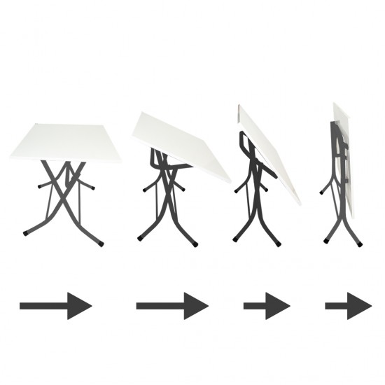 Klasik Katlanır Werzalit Yuvarlak Tabla Masa 107cm - Siyah Klasik Katlanır Werzalit Yuvarlak Tabla Masa 107cm - Siyah