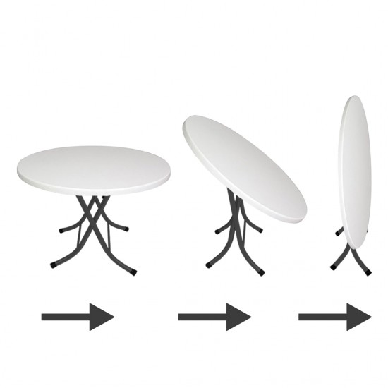 Klasik Katlanır Werzalit Yuvarlak Tabla Masa 70cm - Afyon Mermer Klasik Katlanır Werzalit Yuvarlak Tabla Masa 70cm - Afyon Mermer