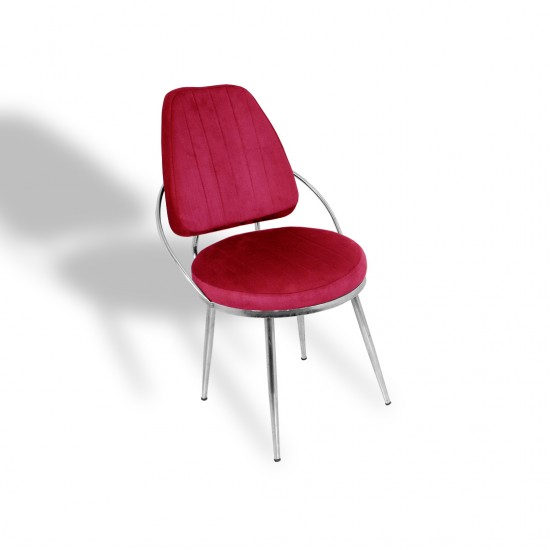 Aras Sandalye - Kırmızı Kadife Aras Sandalye - Kırmızı Kadife