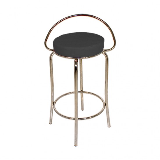 Bar Taburesi Arkalıklı - Siyah Bar Taburesi Arkalıklı - Siyah