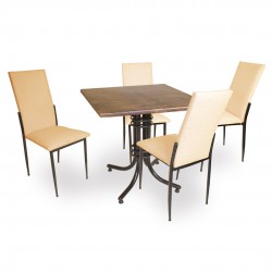 Buket Werzalit Kare ESB-Gözde Mutfak Masa Takımı - Antik Dark Kapiçino Buket Werzalit Kare ESB-Gözde Mutfak Masa Takımı - Antik Dark Kapiçino