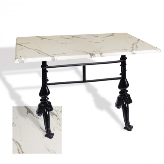 Çipa 3001 Döküm Ayak Masa 70x120 cm - (Werzalit, Wermodin ve Allzalit Tabla) - Afyon Mermer Çipa 3001 Döküm Ayak Masa 70x120 cm - (Werzalit, Wermodin ve Allzalit Tabla) - Afyon Mermer