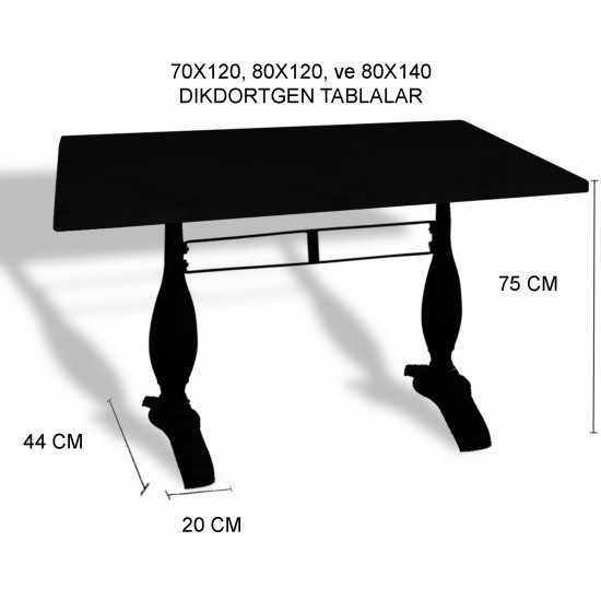Çipa 3011 Döküm Ayak Masa 70x120 cm - (Werzalit, Wermodin ve Allzalit Tabla) - Afyon Mermer Çipa 3011 Döküm Ayak Masa 70x120 cm - (Werzalit, Wermodin ve Allzalit Tabla) - Afyon Mermer