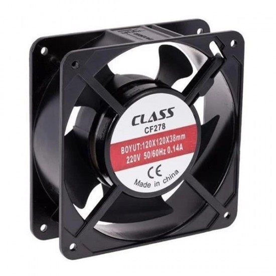 CLASS CF278 120X120X38 220 VOLT AKSİYEL METAL FAN