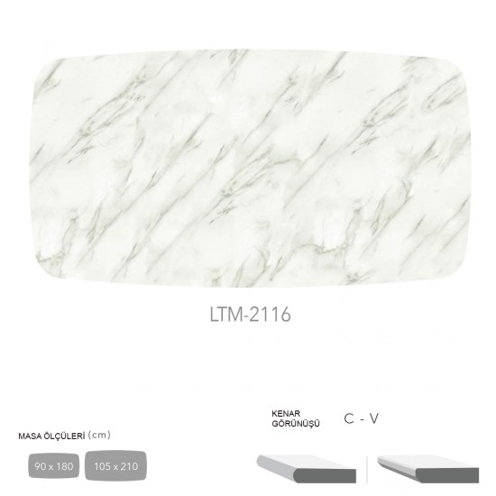 CDF Masa Tablası 105X210 - DCLTM2116 CDF Masa Tablası 105X210 - DCLTM2116