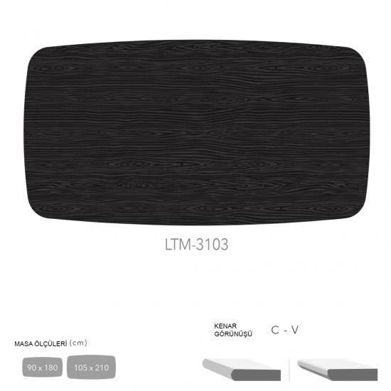 CDF Masa Tablası 105X210 - DCLTM3103 CDF Masa Tablası 105X210 - DCLTM3103