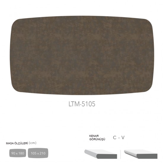 CDF Masa Tablası 105X210 - DCLTM5105 CDF Masa Tablası 105X210 - DCLTM5105