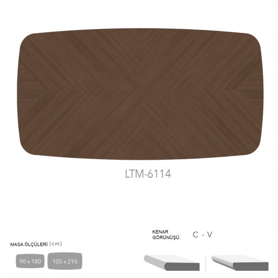 CDF Masa Tablası 105X210 - DCLTM6114 CDF Masa Tablası 105X210 - DCLTM6114