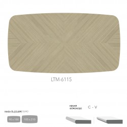 CDF Masa Tablası 105X210 - DCLTM6115 CDF Masa Tablası 105X210 - DCLTM6115