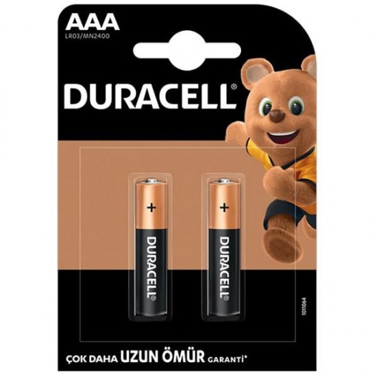 DURACELL AAA İNCE PİL (2Lİ PAKET FİYATI)