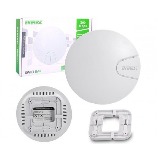 EVEREST EWIFI EAP 300 MBPS 11N 2.4GHZ TAVAN ACCESS POINT ROUTER