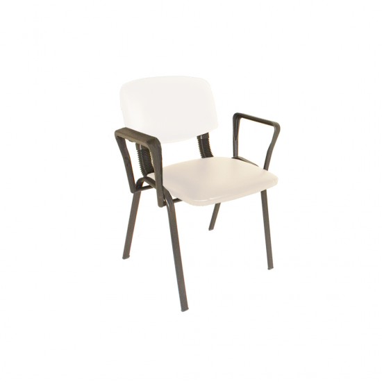 Form Kollu Ofis ve Toplantı Sandalyesi - Beyaz Form Kollu Ofis ve Toplantı Sandalyesi - Beyaz