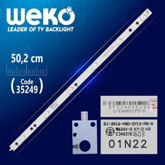 GJ-2K16-490-D712-P5-R - 01N22 - 50.2 CM 6 LEDLİ - (WK-906)