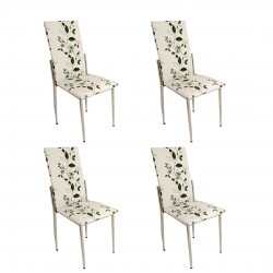 Gözde Sandalye (Deri) (4 Adet ) - Yeşil Gözde Sandalye (Deri) (4 Adet ) - Yeşil