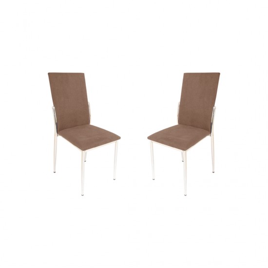 Gözde Sandalye (Kumaş) (4 Adet ) - Kahve