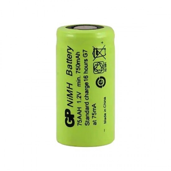 GP 75AAH 1.2 VOLT 750 MAH 2/3AA NI-MH DÜZ KAFA PİL