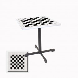 Halley Werzalit Kare ESB Mutfak Masası 80X80 - Santranç Beyaz Halley Werzalit Kare ESB Mutfak Masası 80X80 - Santranç Beyaz