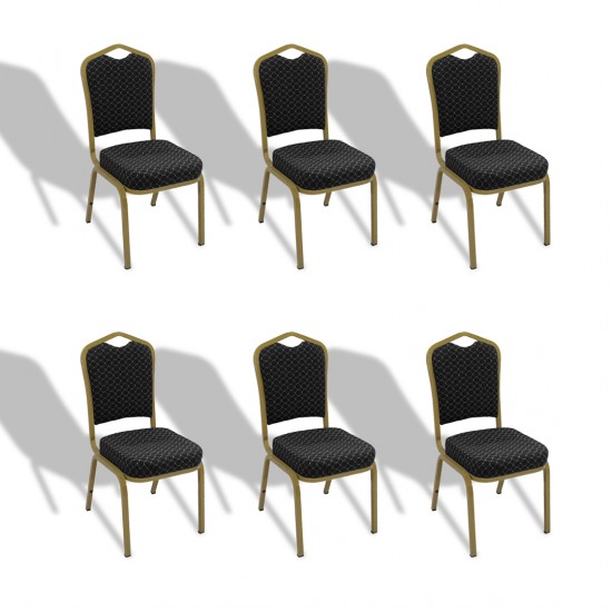 Hilton Konferans Sandalye - Siyah (6 Adet) Hilton Konferans Sandalye - Siyah (6 Adet)