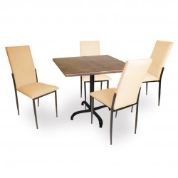 Indigo Werzalit Kare - Gözde Masa Takımı (80x80) - Antik Dark Kapiçino Indigo Werzalit Kare - Gözde Masa Takımı (80x80) - Antik Dark Kapiçino