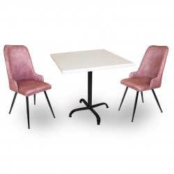 Indigo Werzalit Kare - Çırağan Fiskos Seti (80x80) - Pembe Indigo Werzalit Kare - Çırağan Fiskos Seti (80x80) - Pembe